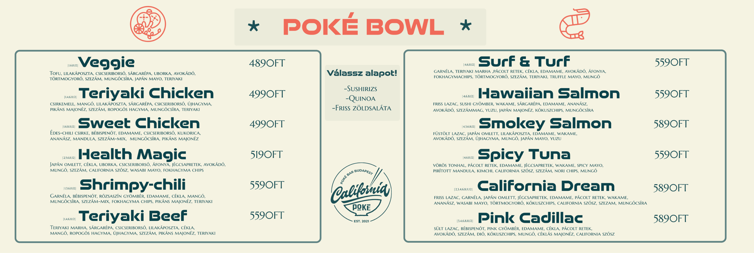 Miamor California Poké étlap új-2 1